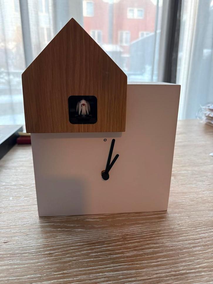 Diamantini Domeniconi 2057 Koekoeksklok - Design Klok, Huis en Inrichting, Woonaccessoires | Klokken, Gebruikt, Wandklok, Analoog