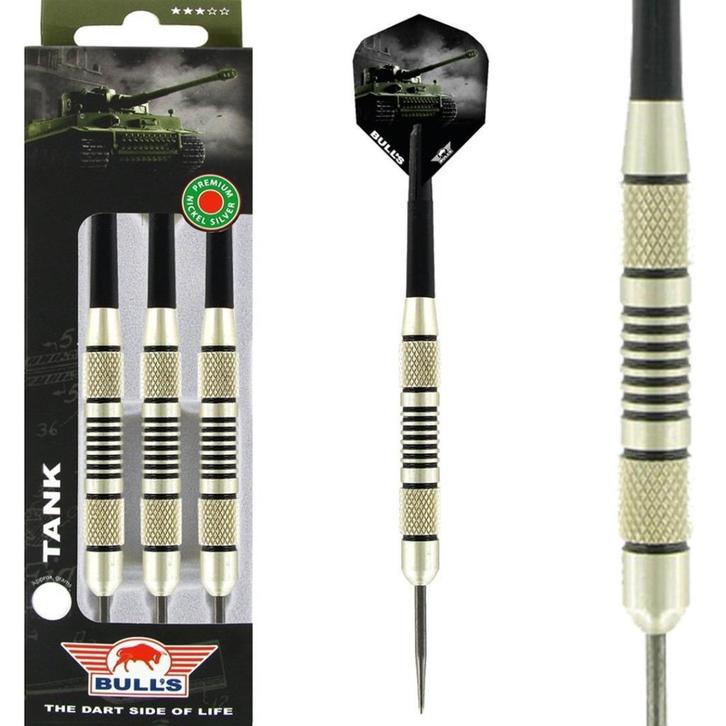 Dartpijl Bull's Tank Nickel Silver 20 gram (nieuw in doos), Sport en Fitness, Darts, Nieuw, Pijlen, Ophalen of Verzenden