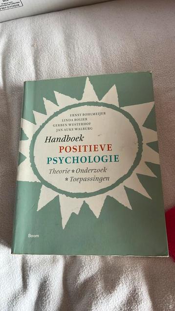 Ernst Bohlmeijer - Handboek positieve psychologie beschikbaar voor biedingen