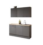 keuken voorraad direct leverbaar antraciet klein compact, Ophalen, Nieuw, Enkelwandige keuken, Hout
