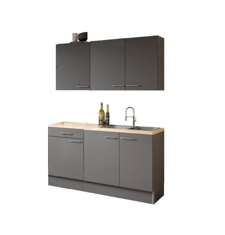 keuken voorraad direct leverbaar antraciet klein compact, Huis en Inrichting, Keuken | Complete keukens, Nieuw, Enkelwandige keuken