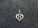 8karaat wit gouden Halshanger met Letter B erop, Verzenden, Goud, Goud, Overige voorstellingen