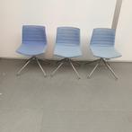 Arper Catifa design stoel - blauwe stof, Huis en Inrichting, Niet ingevuld, Gebruikt, Niet ingevuld, Niet ingevuld