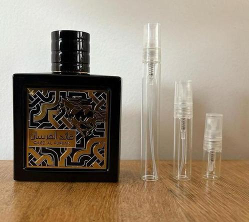 Qaed al Fursan Lattafa eau de Parfum sample decant proefje, Sieraden, Tassen en Uiterlijk, Uiterlijk | Parfum, Verzenden