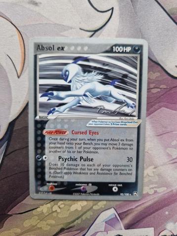 Absol Ex Championship 2007 Signed 92/108 beschikbaar voor biedingen