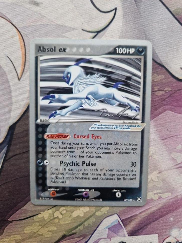 Absol Ex Championship 2007 Signed 92/108, Hobby en Vrije tijd, Verzamelkaartspellen | Pokémon, Ophalen of Verzenden