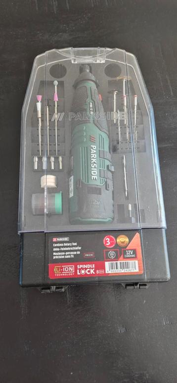 Parkside Accu Fijnboorslijpmachine incl. accessoires - Nieuw beschikbaar voor biedingen
