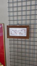 Vintage Tegeltje met Spreuk, Ophalen of Verzenden, Gebruikt, Overige typen