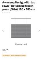 7x Vtwonen Plissé Gordijnen Frozen Green 100x180, Huis en Inrichting, Stoffering | Gordijnen en Lamellen, Ophalen, Gebruikt, 150 tot 200 cm