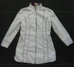 St Martins witte jas met rits, getailleerd, half lang, L 40, Kleding | Dames, Maat 38/40 (M), Wit, Ophalen of Verzenden, Zo goed als nieuw