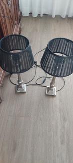 Tafellampen set - Zilver/Zwart, Ophalen of Verzenden, Zo goed als nieuw, Metaal, Modern