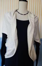 elegante beige vest - stevige tricot - one size, Ophalen of Verzenden, Zo goed als nieuw, Maat 38/40 (M), Beige