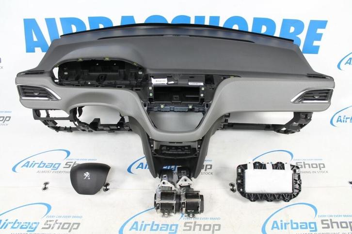 Airbag set - Dashboard grijs carbon Peugeot 208 (2012-2019), Auto-onderdelen, Dashboard en Schakelaars
