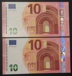 2x 10 euro opv. TA2169707584(93) ongelopen, Ophalen of Verzenden, Overige landen, 10 euro, Setje
