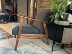 Twee IKEA fauteuils EKENÄSET - Eiken/Gunnared donkergrijs., Huis en Inrichting, Fauteuils, Ophalen, Hout, 75 tot 100 cm, Zo goed als nieuw