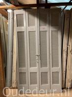nr. L508 set grijze oude louvre deuren, Doe-het-zelf en Verbouw, Deuren en Horren