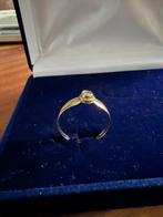 Mooie gouden ring 14 krt met sitrin maat 19, Sieraden, Tassen en Uiterlijk, Ringen, 19 tot 20, Ophalen of Verzenden, Zo goed als nieuw