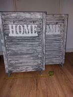 2 grote grijze houten luiken deurtjes op pootjes, Ophalen of Verzenden