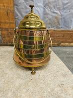 Koperen Kit met Deksel - Decoratief en Functioneel, Antiek en Kunst, Antiek | Koper en Brons, Ophalen of Verzenden, Koper