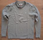 Tommy Hilfiger Trui Heren Grijs Wit gestreept, maat S, Tommy Hilfiger, Ophalen of Verzenden, Grijs, Gedragen