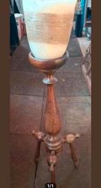 Vintage kaarsenstandaard 69 cm hoog, Ophalen, Zo goed als nieuw, Hout, 50 tot 75 cm