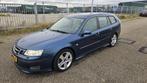 Saab 9-3 2.8 Turbo V6 Sport Estate Aero A 2006 Blauw, Auto's, Saab, Blauw, Leder, 1600 kg, 92 €/maand