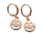 Smiley oorbelletjes, Ophalen of Verzenden, Nieuw, Goud, Overige materialen