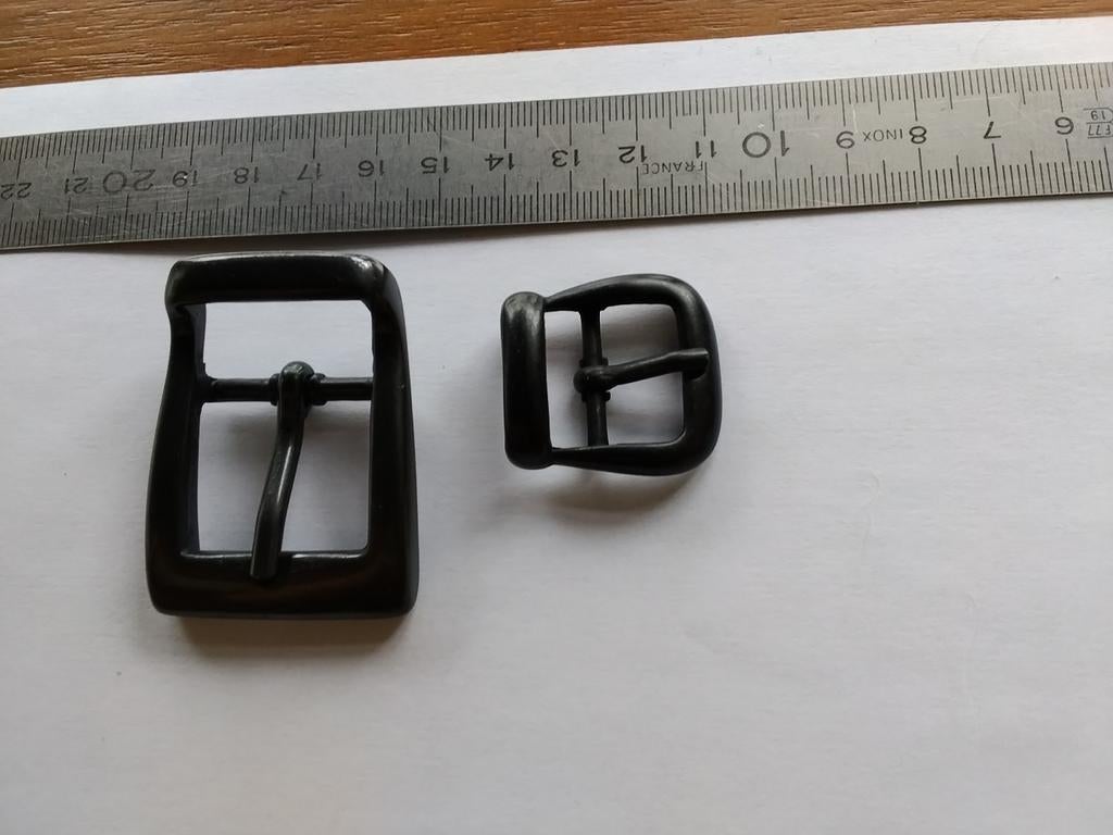 Zwart metalen gespen 25 mm, 20 mm 15 mm, Ophalen of Verzenden, Nieuw, Rits of Sluiting