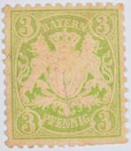 Bayern 3 Pfennig 1876 Ongebruikt, Ophalen of Verzenden, Duitse Keizerrijk