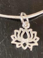 Zilveren gestileerd lotusbloempje (925), met ketting, Nieuw, Zilver, Verzenden