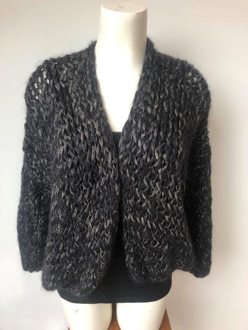 Kiro by kim wol wollig openvallend oversized vest, Kleding | Dames, Truien en Vesten, Nieuw, Maat 38/40 (M), Grijs, Ophalen of Verzenden