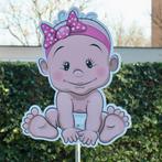 Geboortebord 'Baby meisje' te huur!, Kinderen en Baby's, Kraamcadeaus en Geboorteborden, Ophalen, Geboortebord