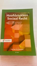 Hoofdstukken Sociaal Recht editie 2020, Boeken, Prof.Mr.C.J. Loonstra, Ophalen of Verzenden, Zo goed als nieuw