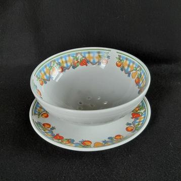 Ditmar Urbach - fruittest met onderbord  vergiet vintage beschikbaar voor biedingen