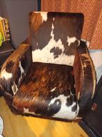 Fauteuil koeienhuid, Ophalen, Gebruikt, Bruin, Eén