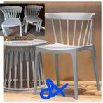 8x WOOOD Bliss Stoelen White, Huis en Inrichting, Stoelen, Ophalen, Kunststof, Wit, Zo goed als nieuw