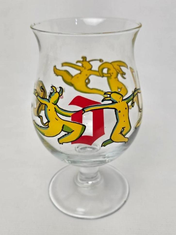 # Duvel 6 Hop Devils Bierglas - Belgisch Bier glas, Verzamelen, Glas en Borrelglaasjes, Zo goed als nieuw, Bierglas, Ophalen of Verzenden