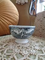 Brocante Zwarte Spoelkom Tea Drinker ** Mimosa **, Antiek en Kunst, Antiek | Servies los, Ophalen of Verzenden
