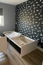 Eenpersoonsbed met lades, Ophalen, Gebruikt, 90 cm, Eenpersoons