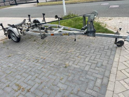 Pega kantel trailer 450kg voor boten tot 4.5- 5 meter, Watersport en Boten, Boottrailers, Minder dan 1500 kg, Minder dan 6 meter