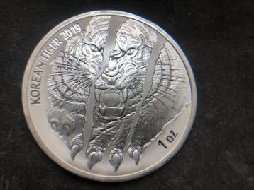 2019 Korea - Tiger - 1 oz silver beschikbaar voor biedingen