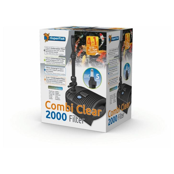 Superfish Combi Clear 2000, Tuin en Terras, Vijver-toebehoren, Zo goed als nieuw, Vijverfilter, Ophalen