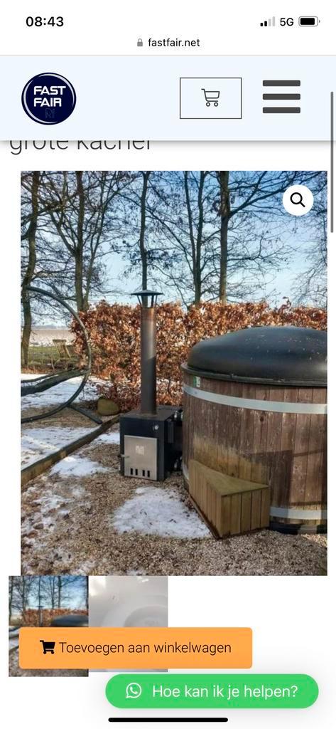 Tweedehandse Kirami Hottub + grote kachel + gratis transport, Tuin en Terras, Zwembad-toebehoren, Filter, Ophalen of Verzenden