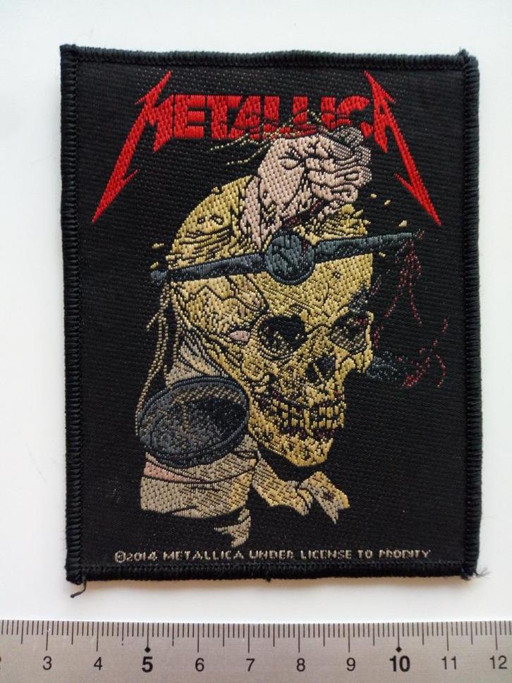 Metallica vrij  mooie en nieuwe official 2014 patch 86, Verzamelen, Muziek, Artiesten en Beroemdheden, Nieuw, Kleding, Verzenden