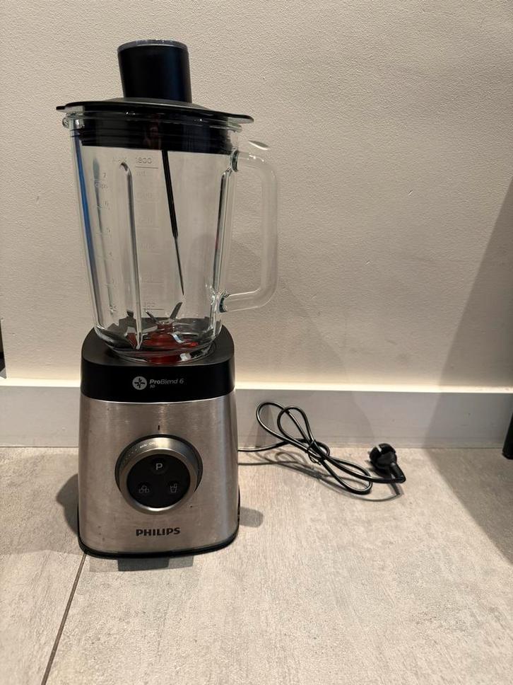 Philips ProBlend 6 3D Blender - Weinig Gebruikt, Witgoed en Apparatuur, Blenders, Zo goed als nieuw, Blender, Ophalen of Verzenden