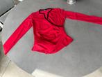 Rood/zwarte Chiaroco top, mt XL = L, Verzenden, Maat 42/44 (L), Zo goed als nieuw, Lange mouw