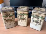 3 voorraadblikken ( art deco), Ophalen of Verzenden