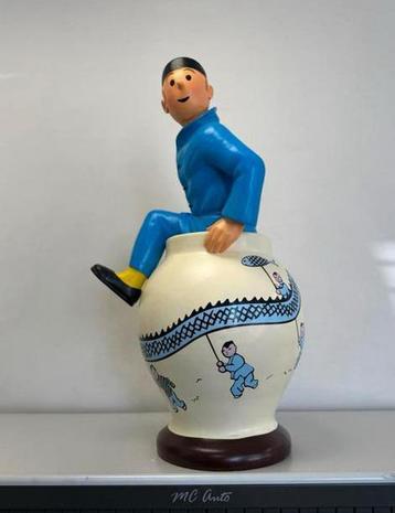 Kuifje in de vaas beeld  beschikbaar voor biedingen