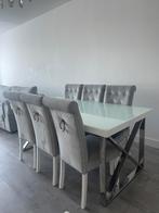 Eettafel met stoelen, Huis en Inrichting, Ophalen of Verzenden, Zo goed als nieuw