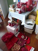   Veel Rood Kerstballen en versiering en decoratie, Diversen, Kerst, Ophalen of Verzenden, Zo goed als nieuw